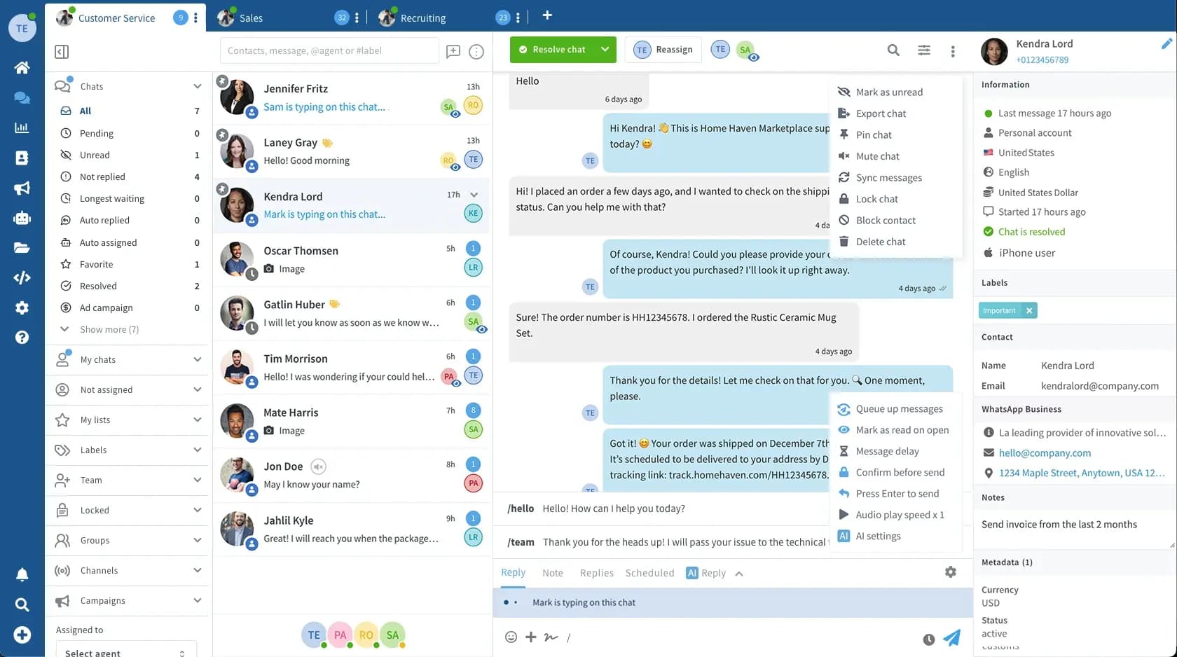 Inboxx.ai sales dashboard screenshot 1